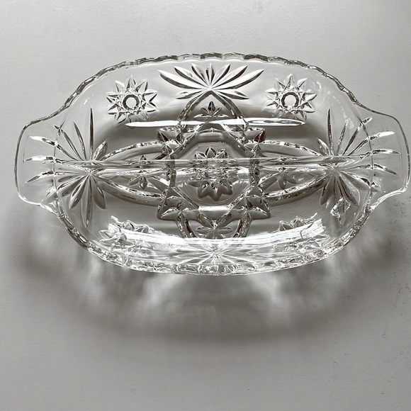 VTG “Star of David” Divided Relish Dish - Picture 1 of 4